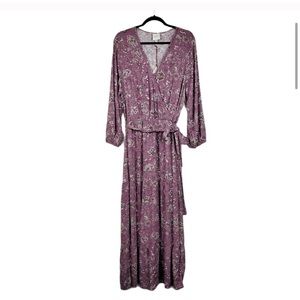 Knox Rose Floral Tiered Maxi Dress with Sash XXL